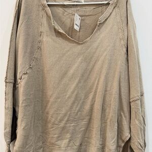 NWT Free People Wish I Knew Tee